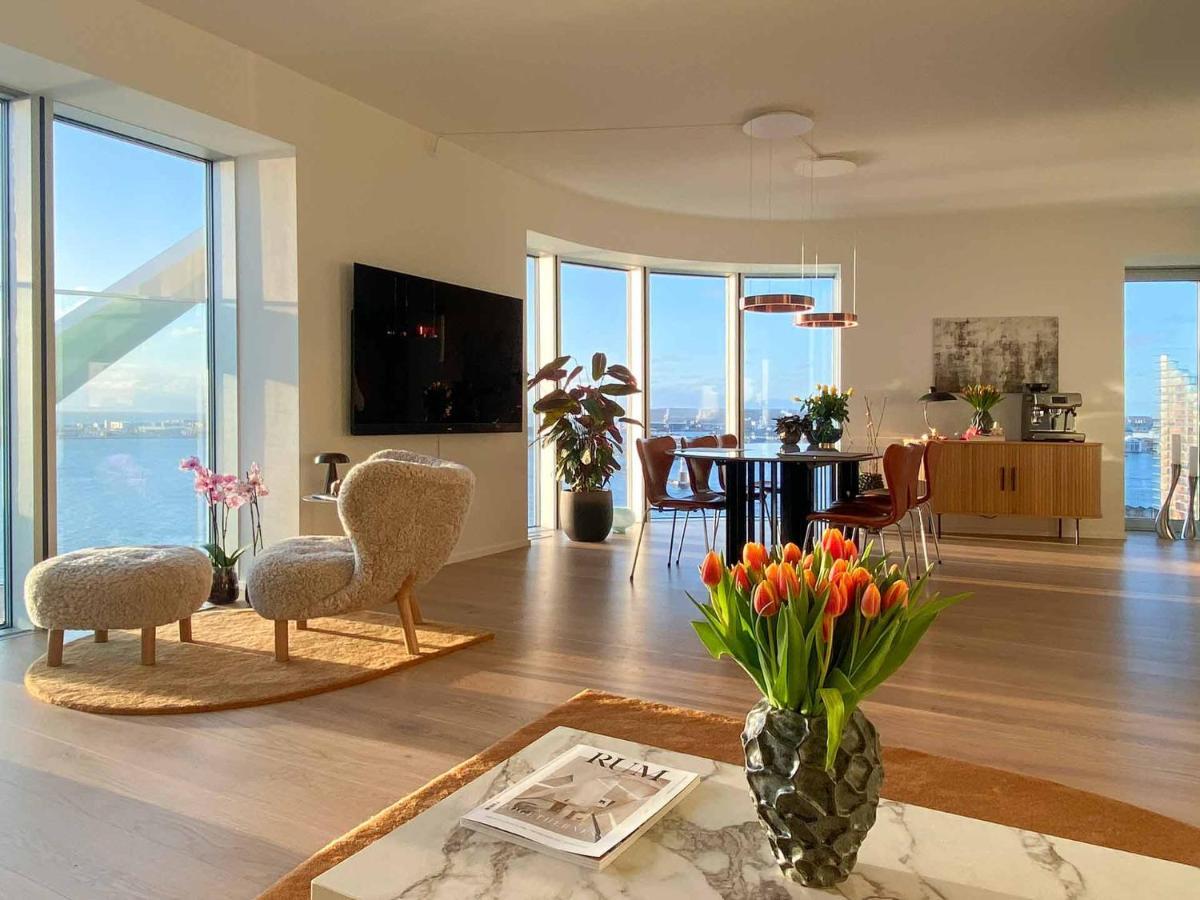 Amazing Sea View Apartment Arhus Bagian luar foto